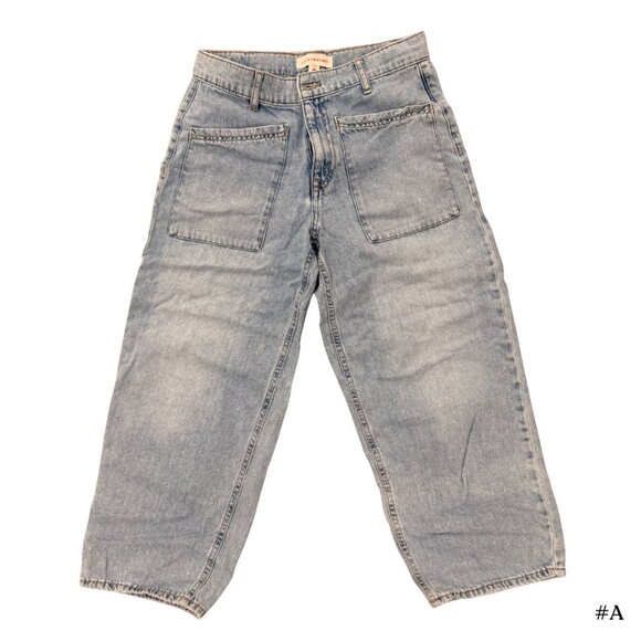 Lucky Brand Patch Pocket High Waist Wide Leg Jeans, Size 27 - Picture 2 of 6